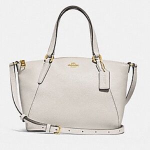 Coach White mini Kelsey Crossbody Handbag